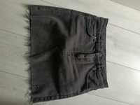 Spódnica dżinsowa czarna mini s 36