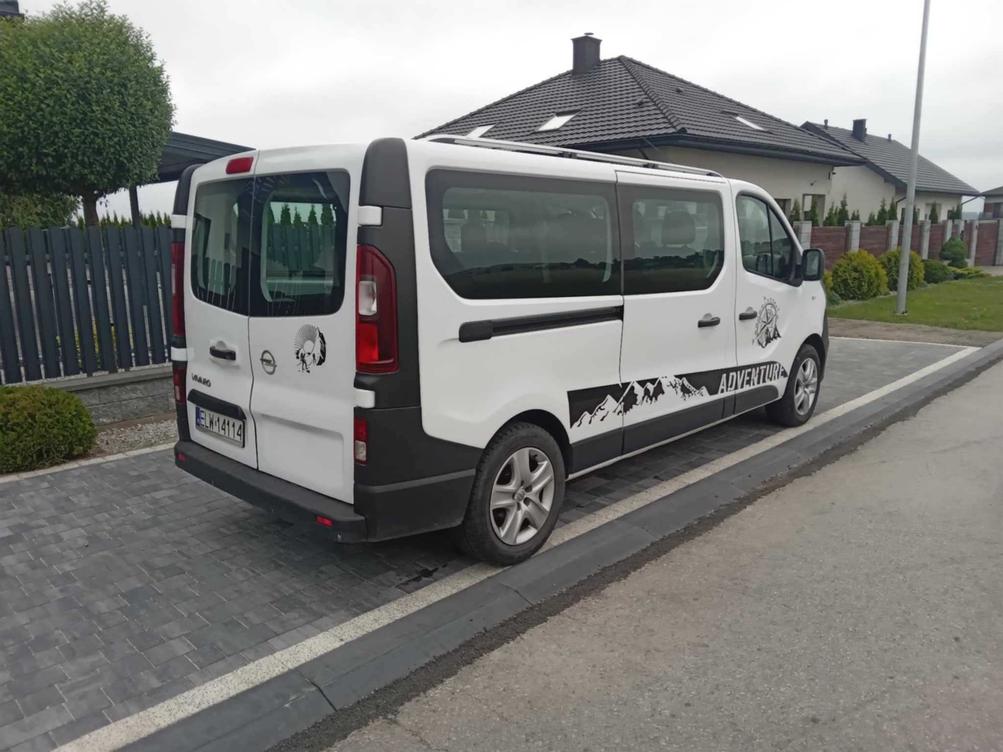 opel vivaro long 9 osobowy klimatyzacja dwu strefowa