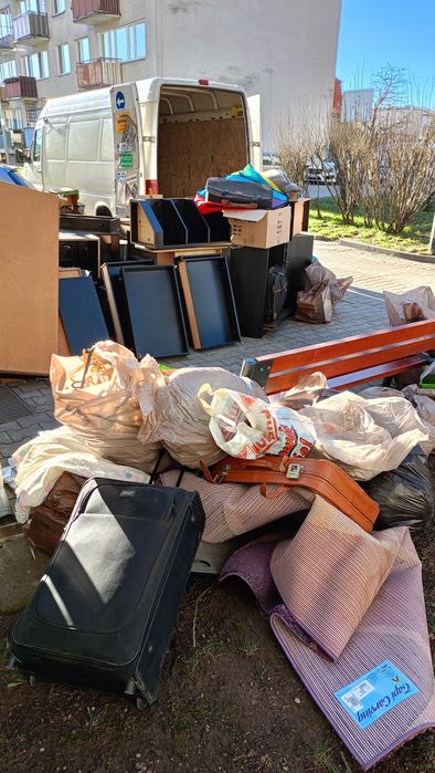 Wywóz, utylizacja, Opróżnianie, porządki, kontener