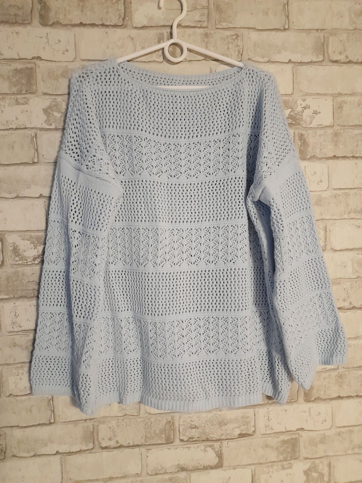 Sweter oversize baby blue L/XL