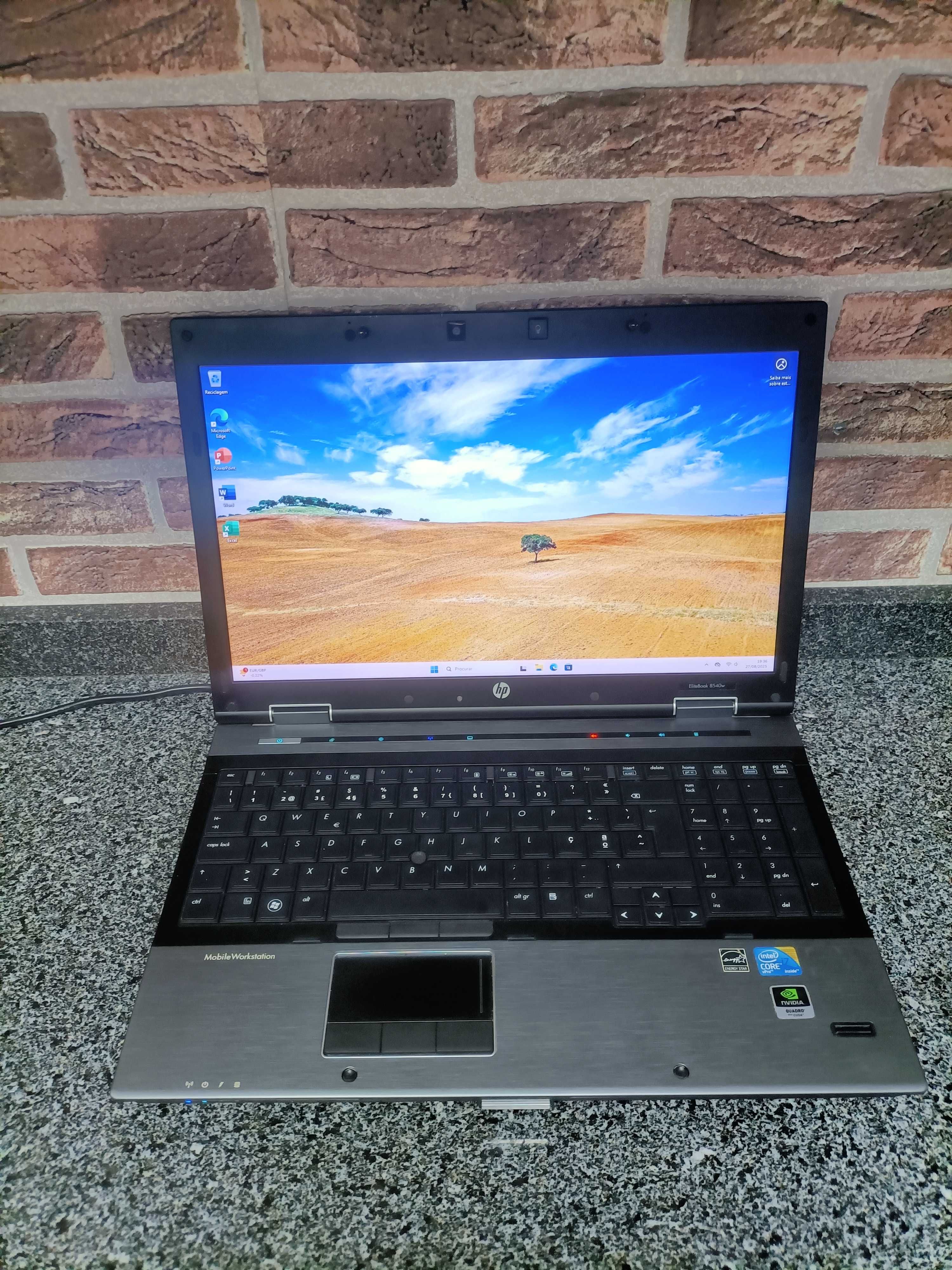 HP EliteBook 8540w core i7 RAM 6gb