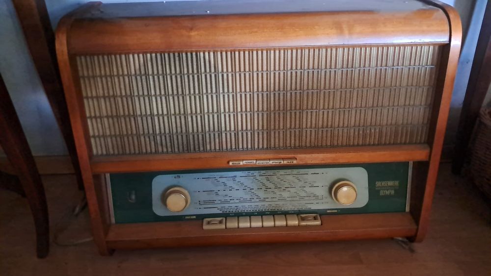 lampowe radio Olimpia sprawne rodinne antyk prl