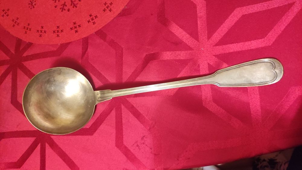 Łyżka wazowa rodowa z monogramem