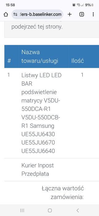 Samsung eu55ju6670 części
