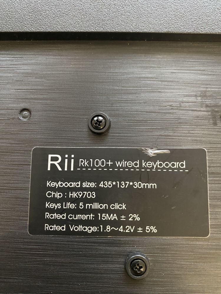 Клавиатура с подсветкой Rii RK100