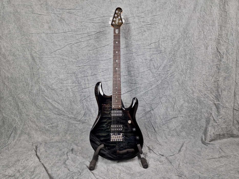 Sterling by Music Man JP100 Transparent Black - Sygnatura Petrucci'ego