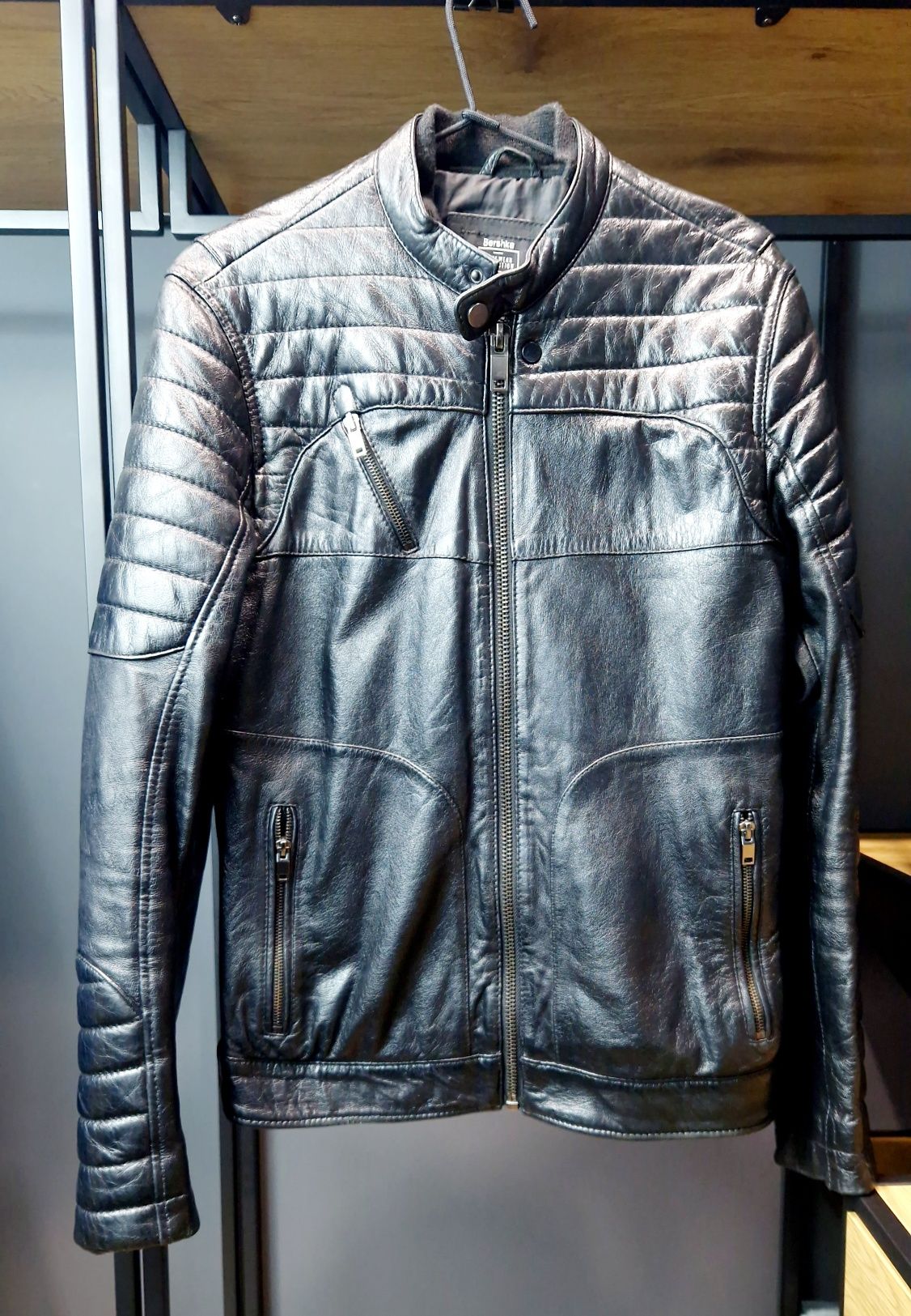 Чоловічі шкіряні куртки Bershka