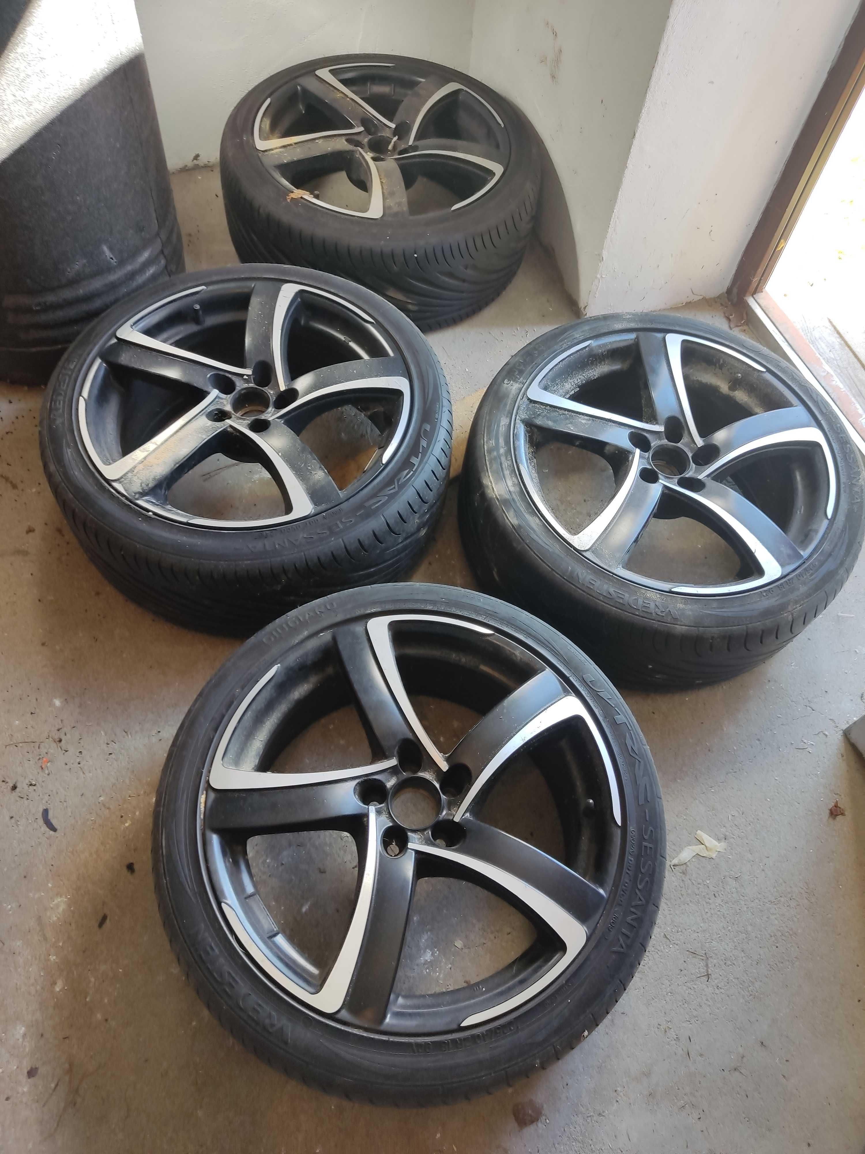 Felgi 18" 5x100 z oponami Golf/Audi/Seat