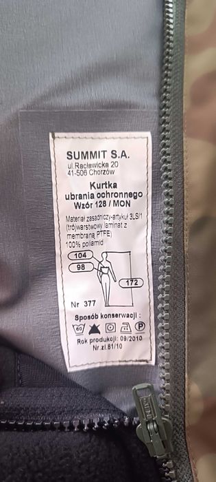 Kurtka wojskowa moro gore-tex ubranie ochronne wz.128/MON - Nowa