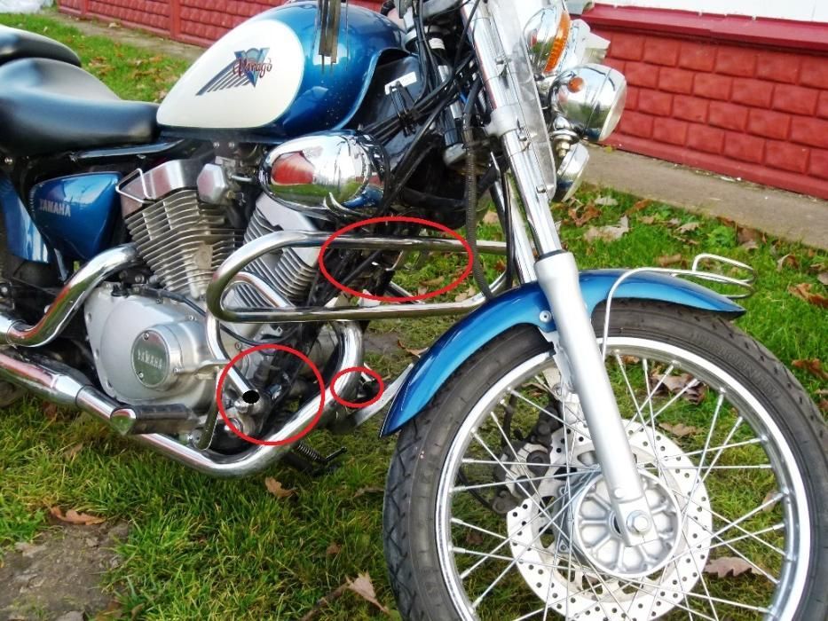 Yamaha virago xv 125 250 Gmole gmol szyba