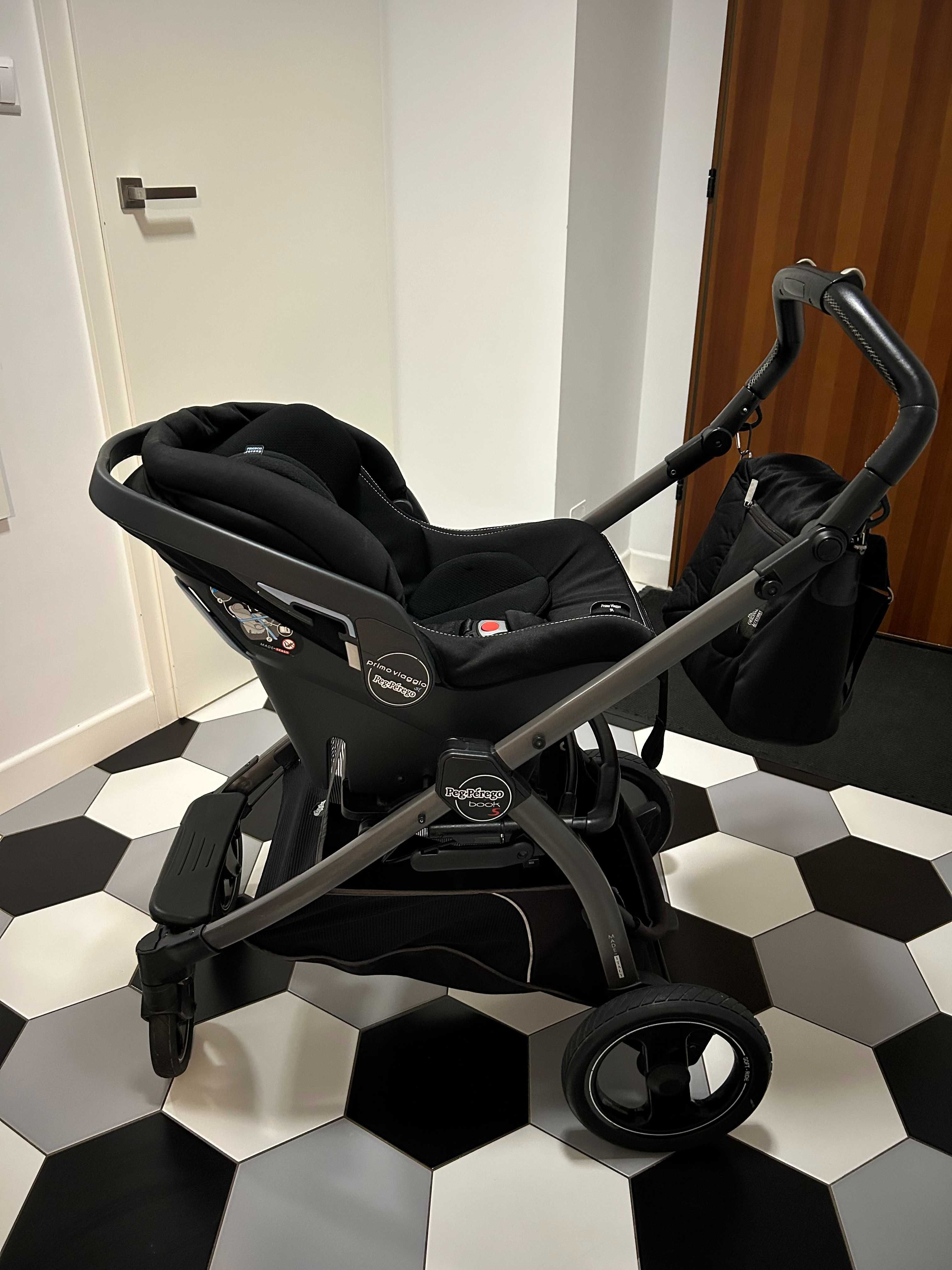 Wózek Gondola Spacerówka Fotelik 3w1 Peg Perego Book S + koła Off-Road