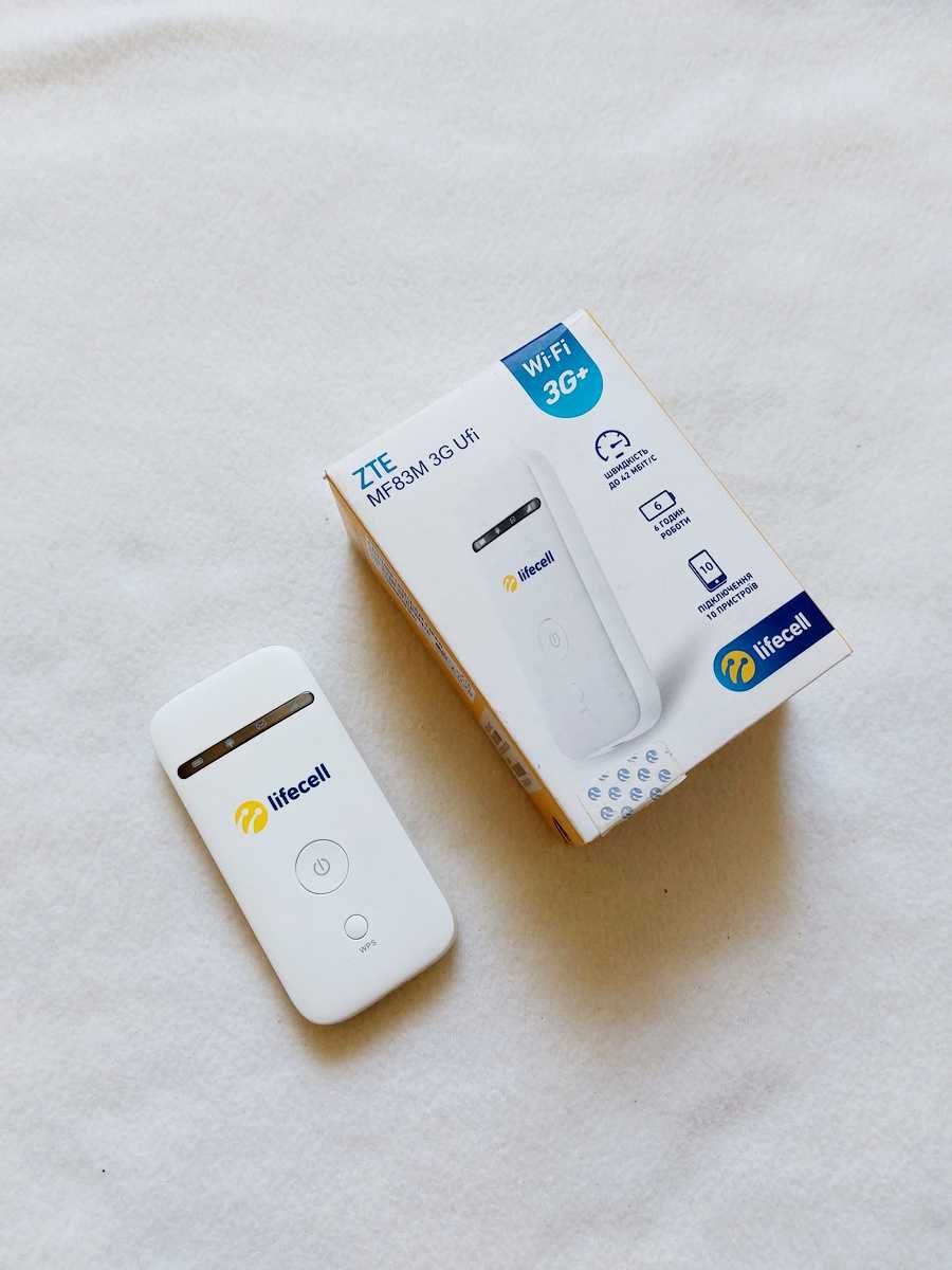 Мобільний 3G Wi-Fi роутер ZTE MF83M