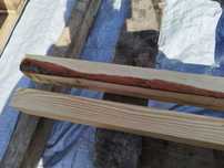 Łata kantówka   sosnowa 250 cm 50x40 mm stół gołębnik strugana garaż