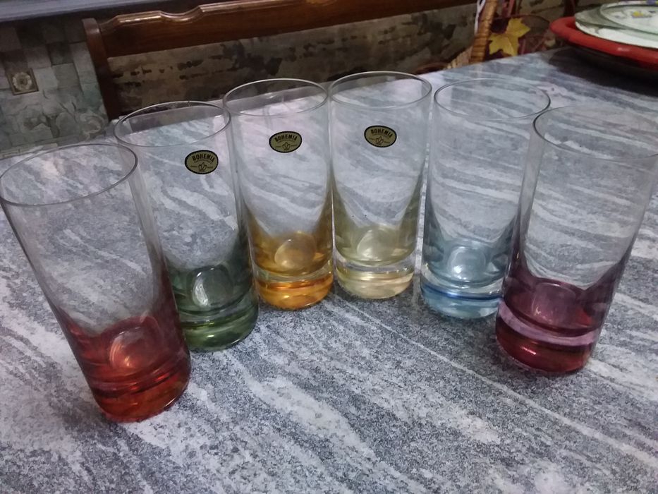 Отличный подарок к празднику! Стаканы "Богемия." Чехия. Креманки (СССР