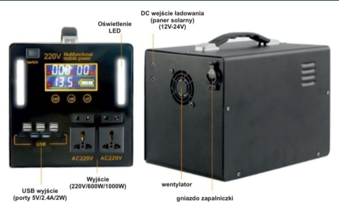 Agregat prądotwórczy  solarny 600 W Power Polska