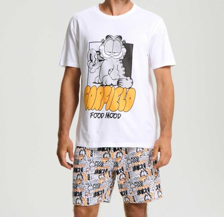 Nowa bawełniana piżama męska marki Garfield rozmiar L. 100%bawełna