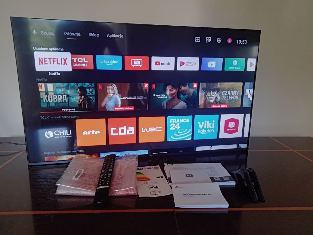 Telewizor TCL 40" Android, świetny stan, bez uszkodzeń