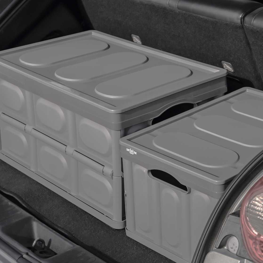 Складной пластиковый ящик в багажник с усиленными стенками
