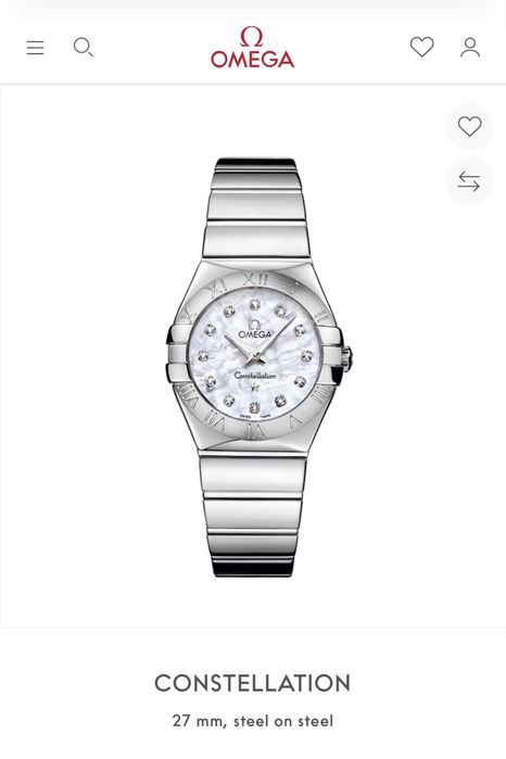 OMEGA Constellation damski kupiony w salonie w PL komplet z pudełkiem