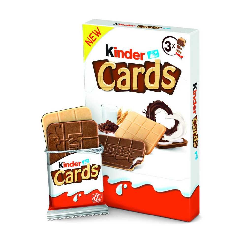 Печиво картки Кіндер Kinder cards
