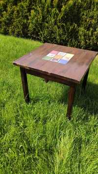 Stół - drewno 80 x 80 cm