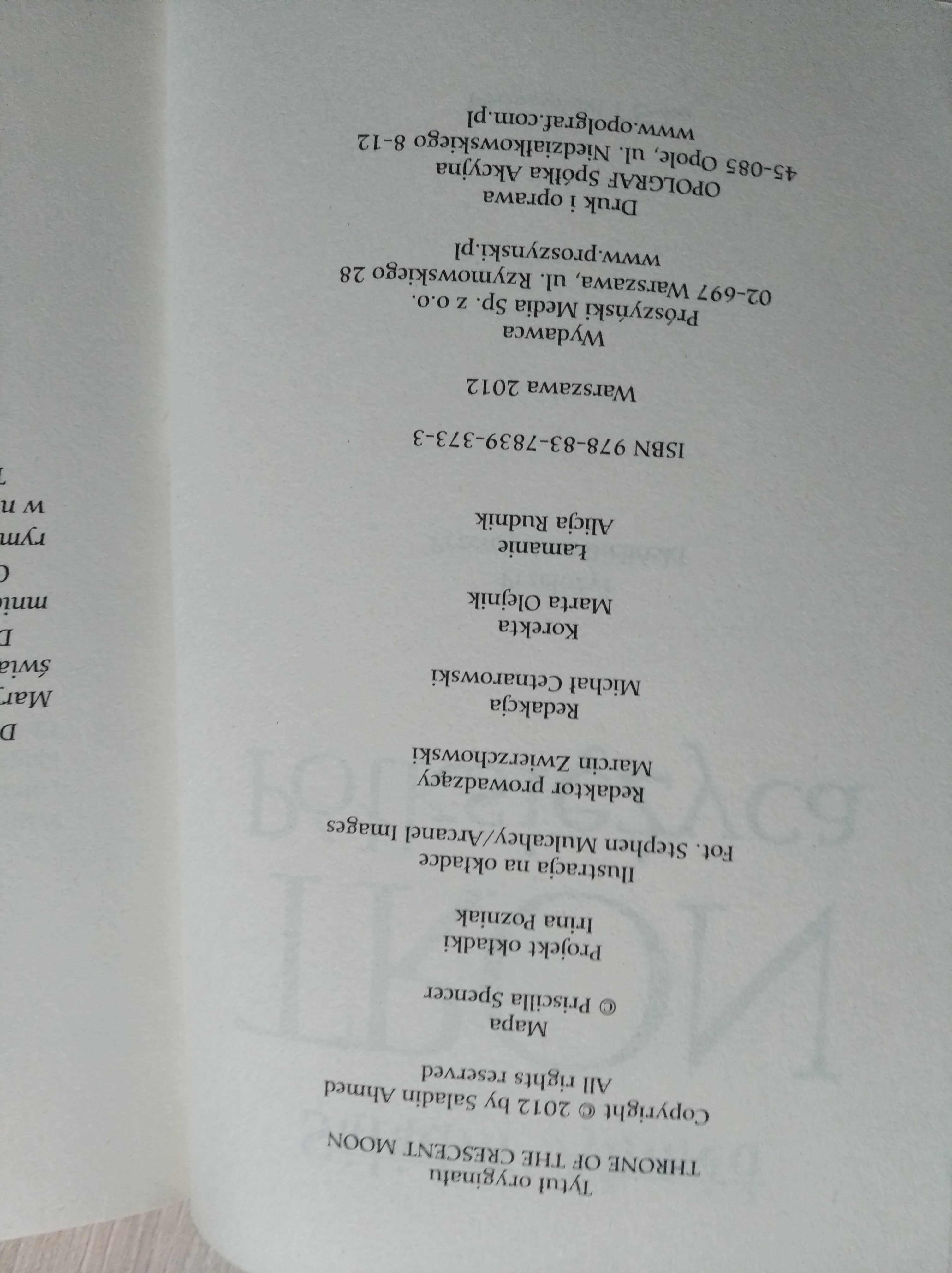 "Tron półksiężyca" Saladin Ahmed