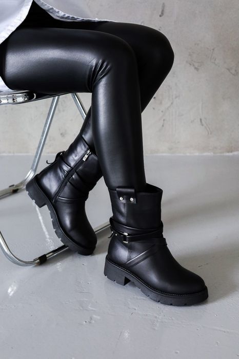 ЦЕ ПІДПАЛ! 37р Натуральна шкіра Зимові жіночі ботинки черевики ТОП!