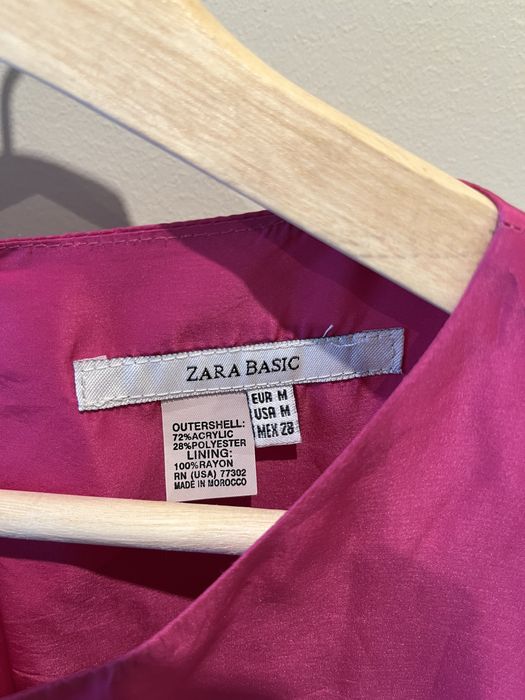 Vestido Zara M - Rosa Fuxia