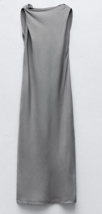 Літня сукня з віскози та льону ZARA