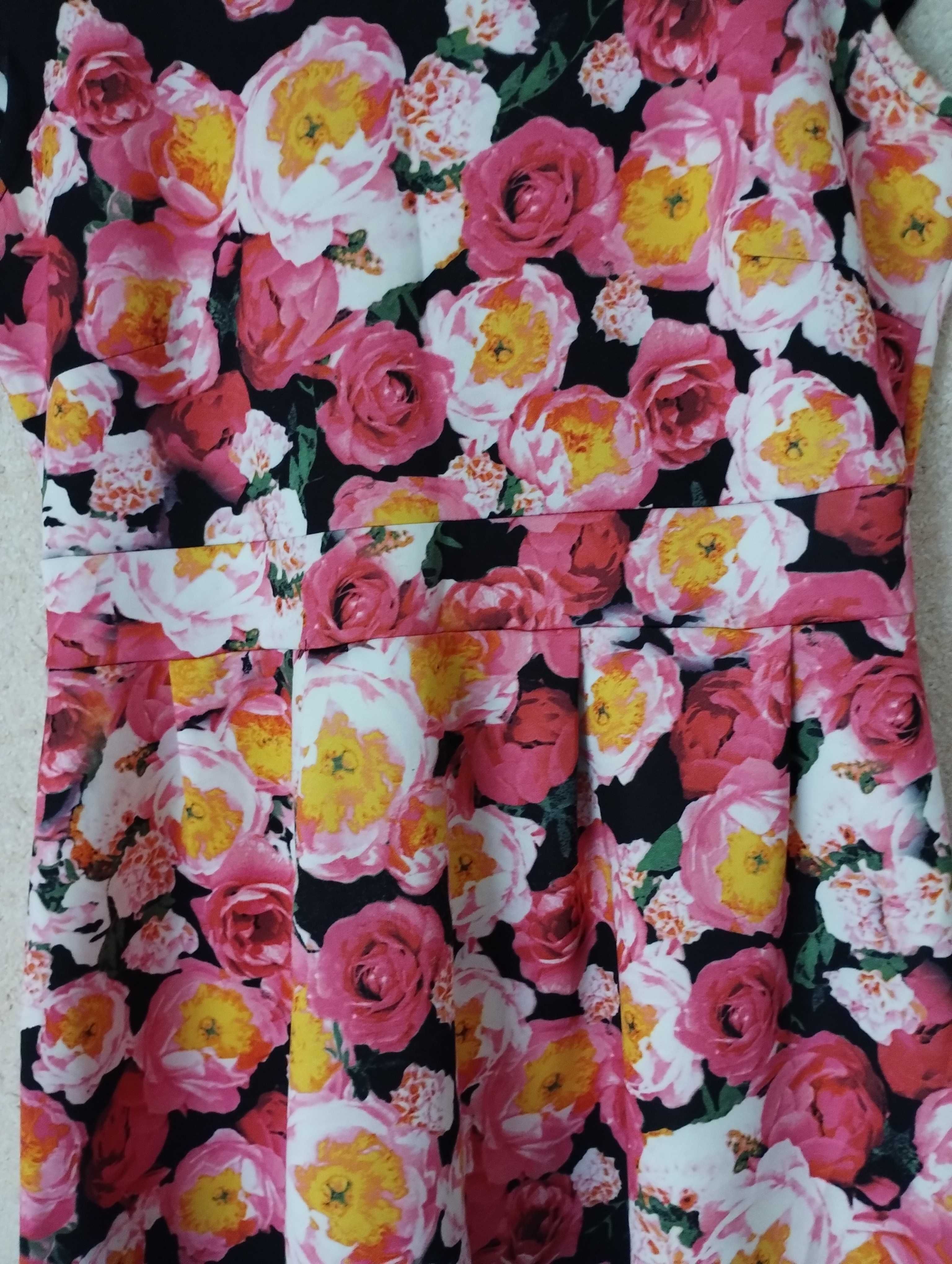 Sukienka kwiaty Bonprix 40 42