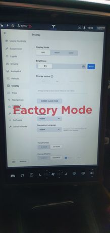 Tesla model S MCU монитор дисплей CID