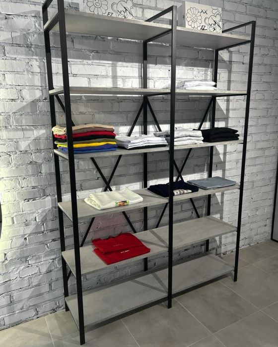 Стелажі для магазину/ Стелаж Лофт для магазину/ стелажі для продажу