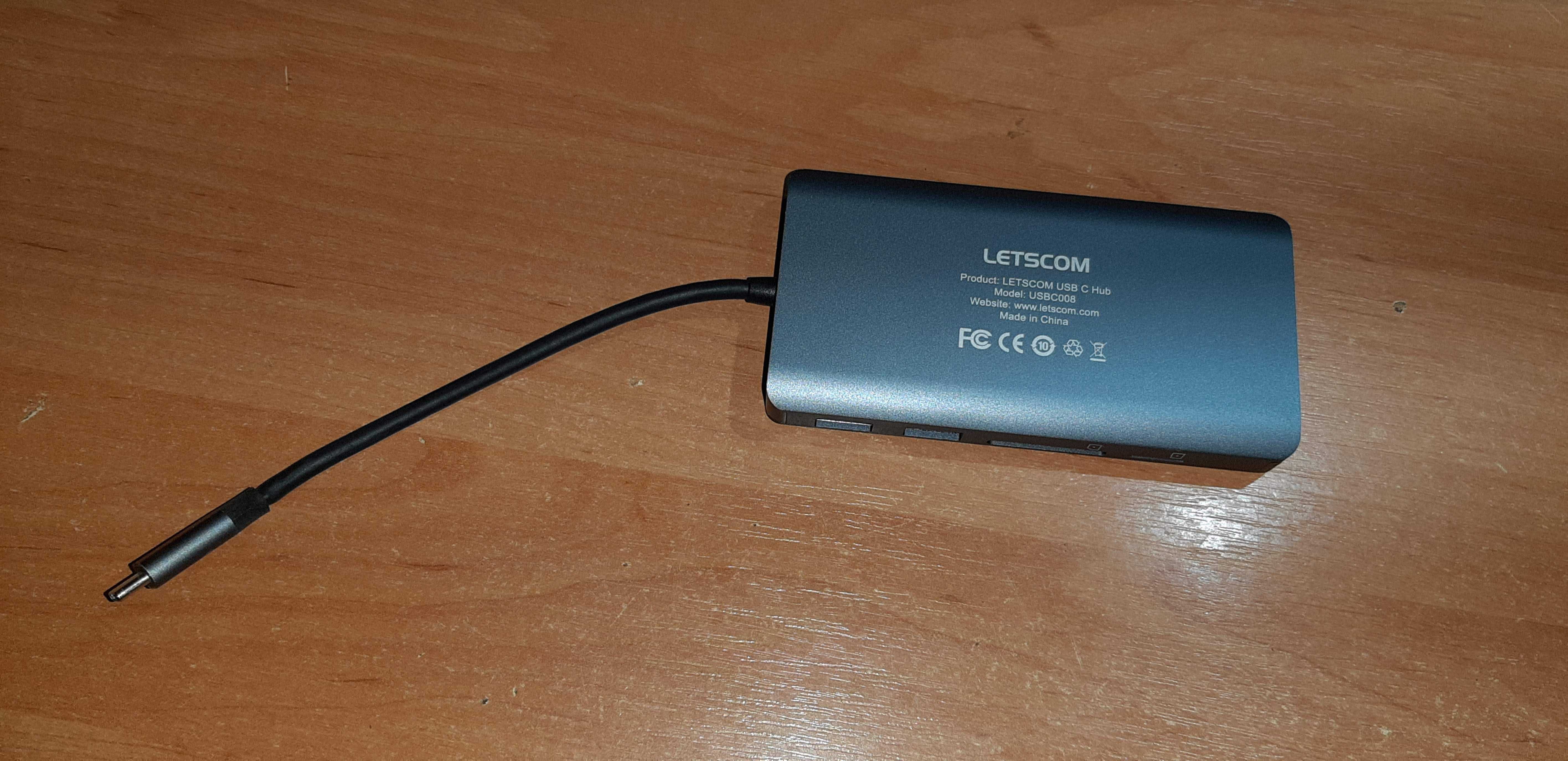 Концентратор LETSCOM C USB, адаптер 11 в 1 USB C - хаб