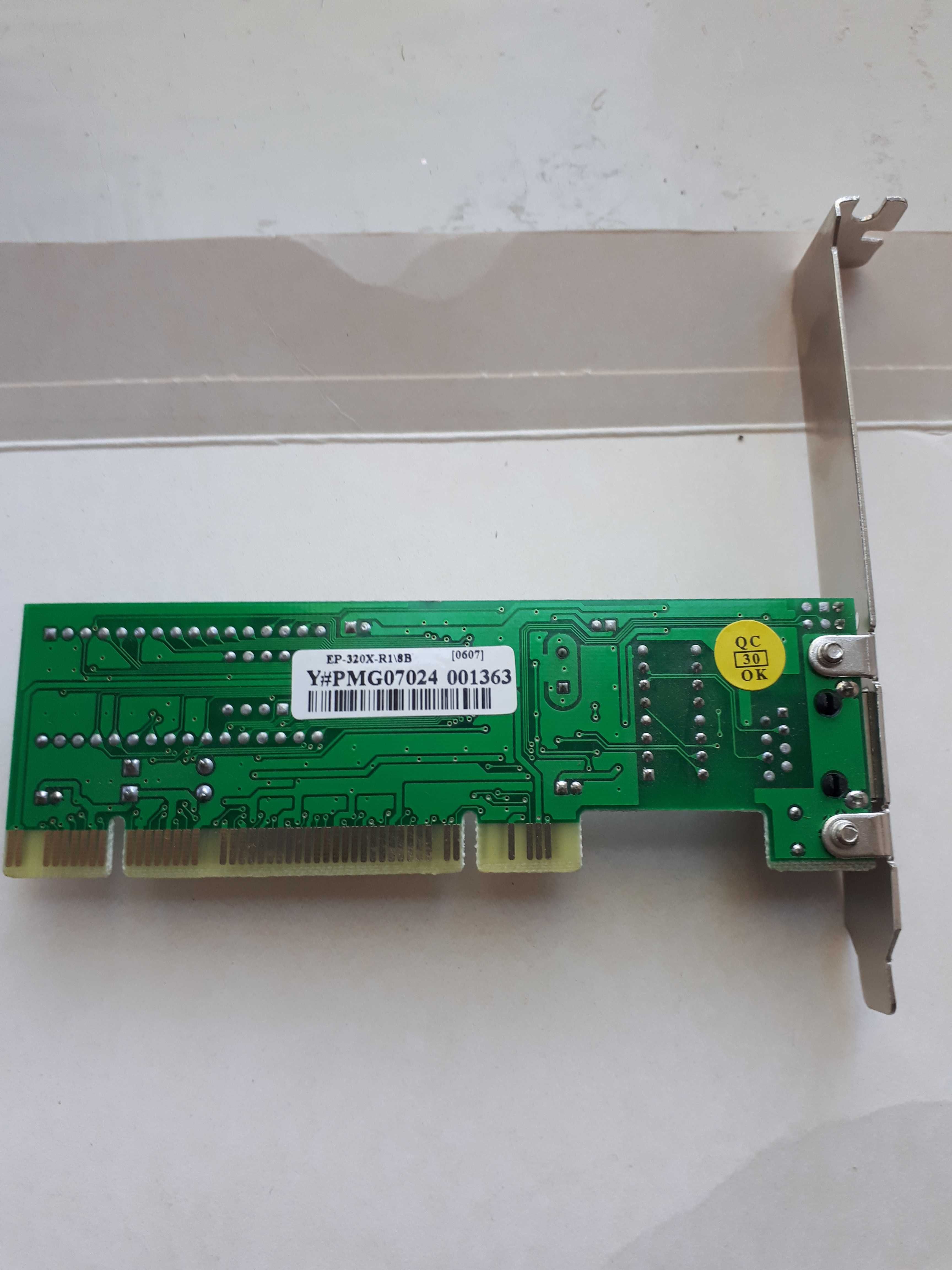 Сетевая карта для компьютера PCI 100Mb RJ-45