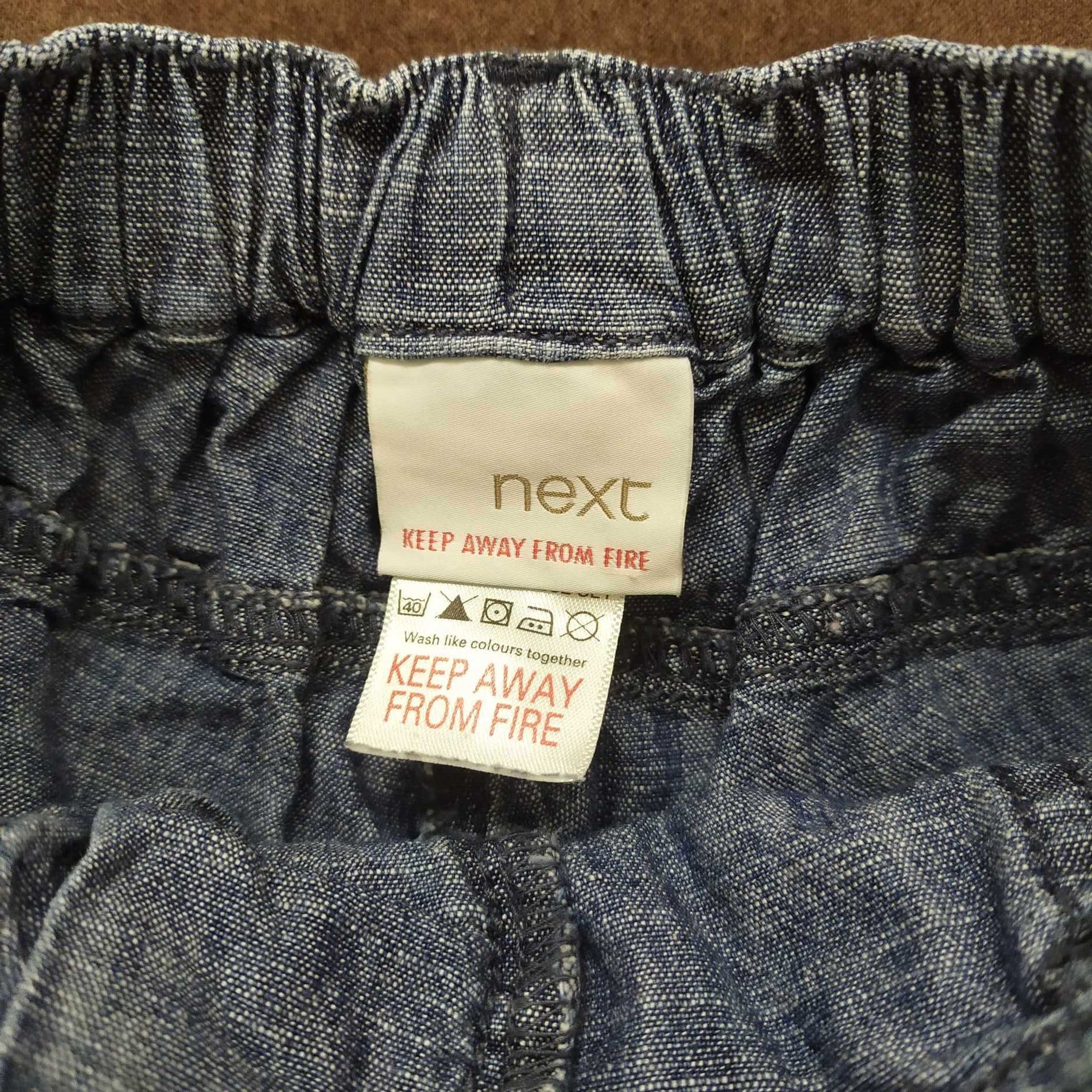 Chłopięce spodnie dresowe spodenki Next rozmiar 92 3 sztuki za 8zł.