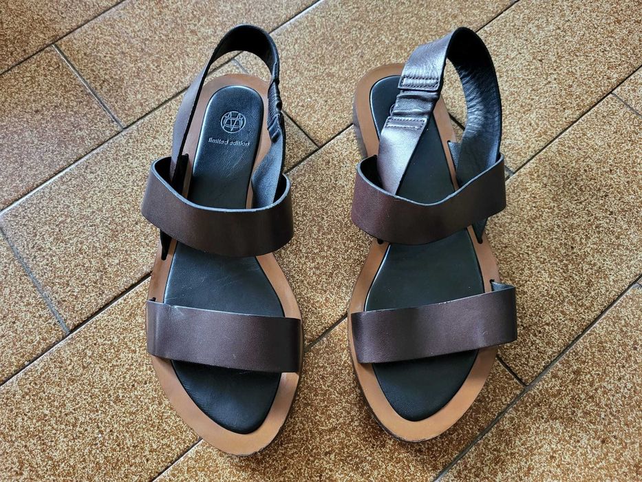 Sandálias pele Massimo Dutti nº36