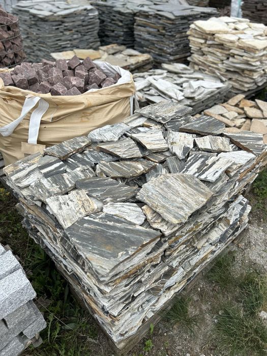 ŁUPEK ZEBRA Kamień Naturalny Płyty na Taras Schody Okładzina Elewacja