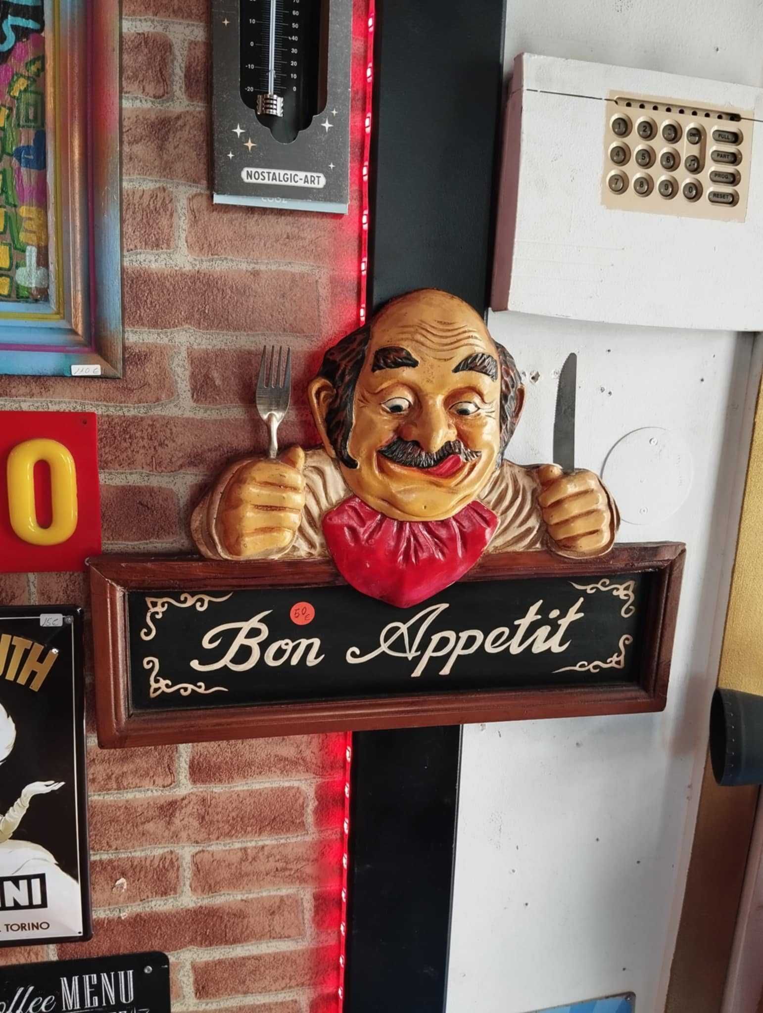 Placa decorativa - " Bon Appetit "