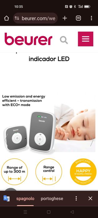 Intercomunicadores para bebê  Beurer