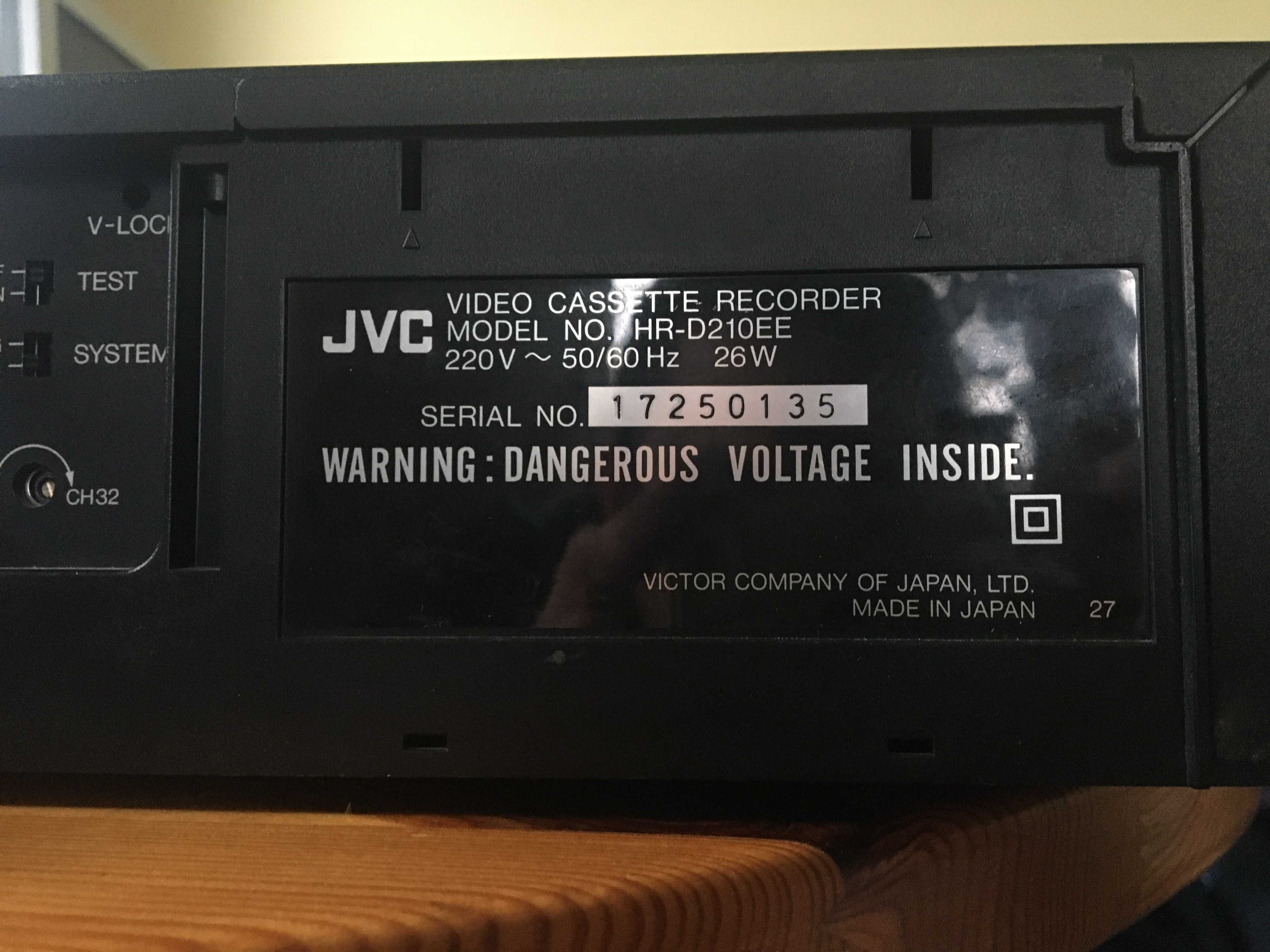 JVC odtwarzacz video vhs