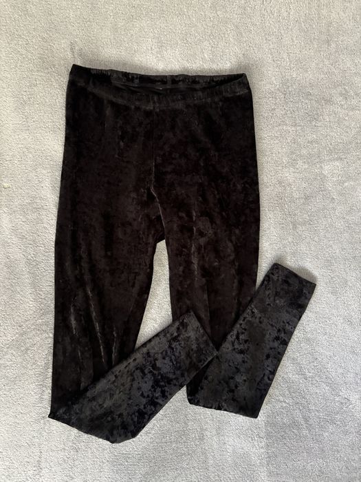 Welurowe legginsy wendsday halloween gothic trad mall goth