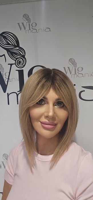Peruka z włosów naturalnych blond