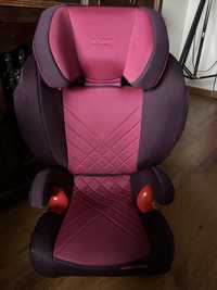 Idealny różowy fotelik samochodowy Recaro Monza Nova 2 15-36kg isofix