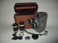 Câmara de filmar Canon Cine 8 T vintage 4 objectivas 1956