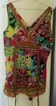 Blusa com laço multicores