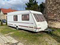 Compass Encore 500/4  Przyczepa campingowa 5 osobowa gotowa do jazdy + namiot (przedsionek)