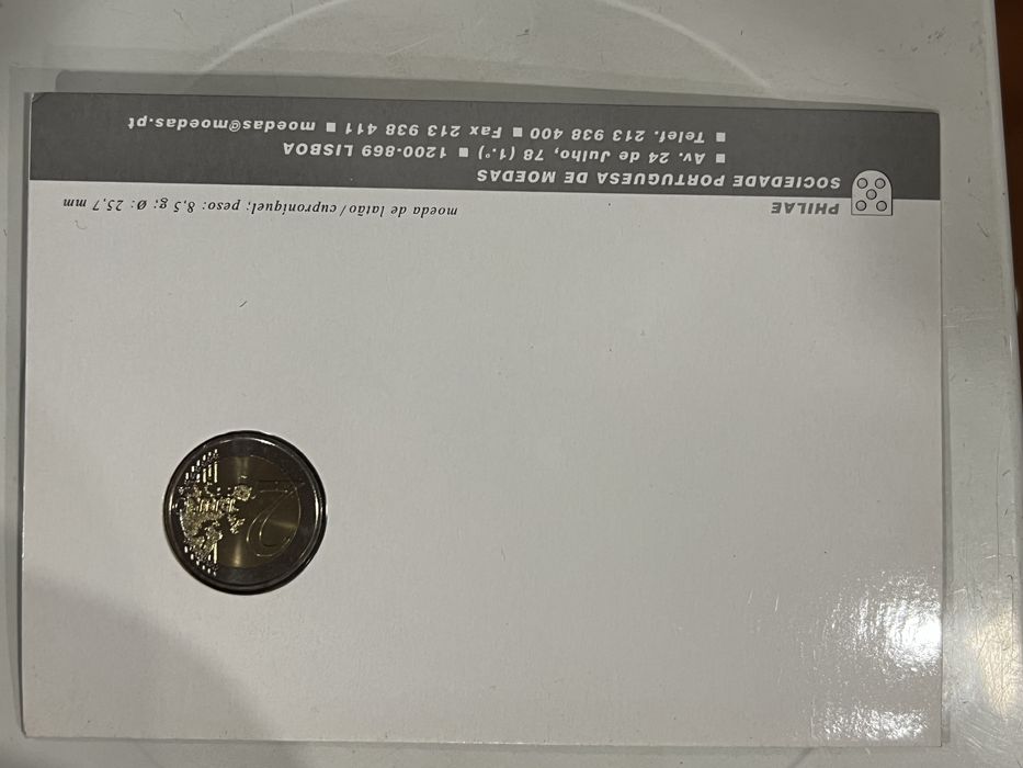 Moedas de varios paises e anos,de 2€ nao circulada, em blister. Philae