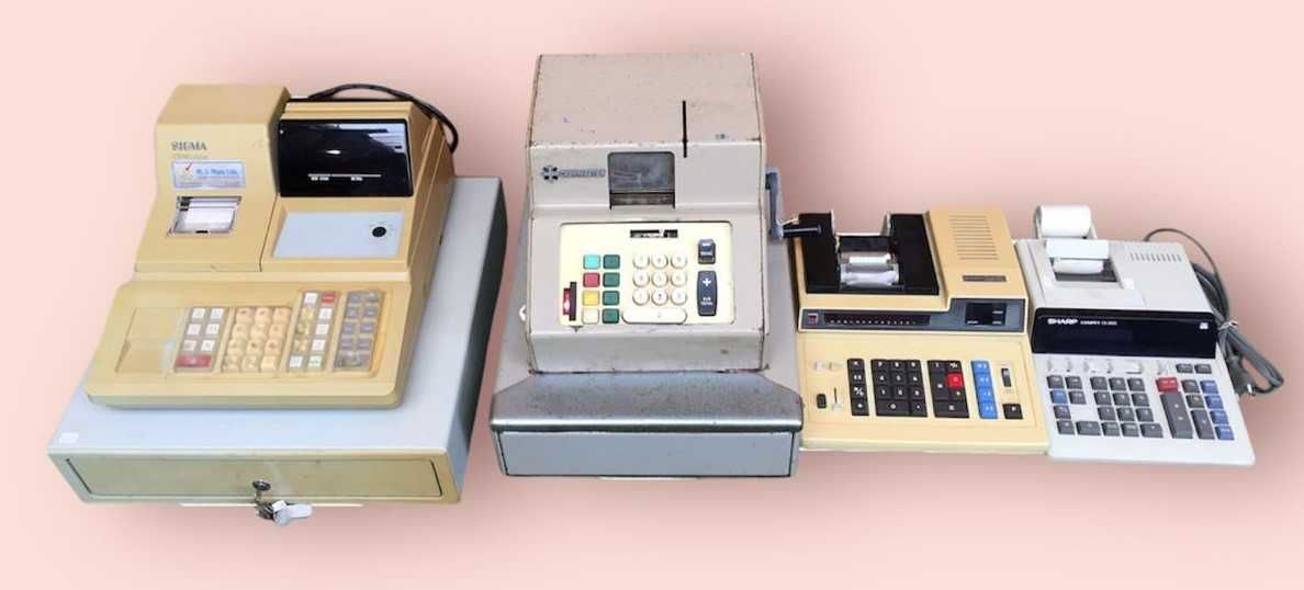 Maquinas registadoras ou caixas registadoras antigas