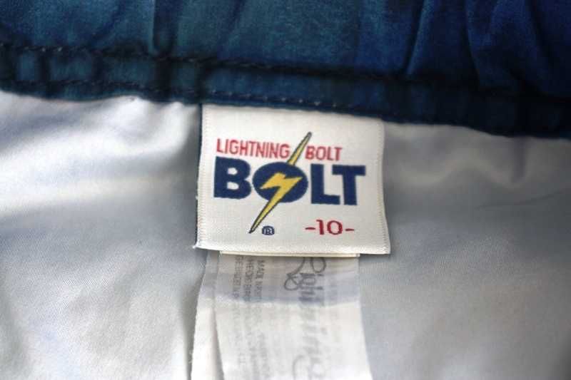Calções de banho azuis normal e escuros da LIGHTNING BOLT T. 10