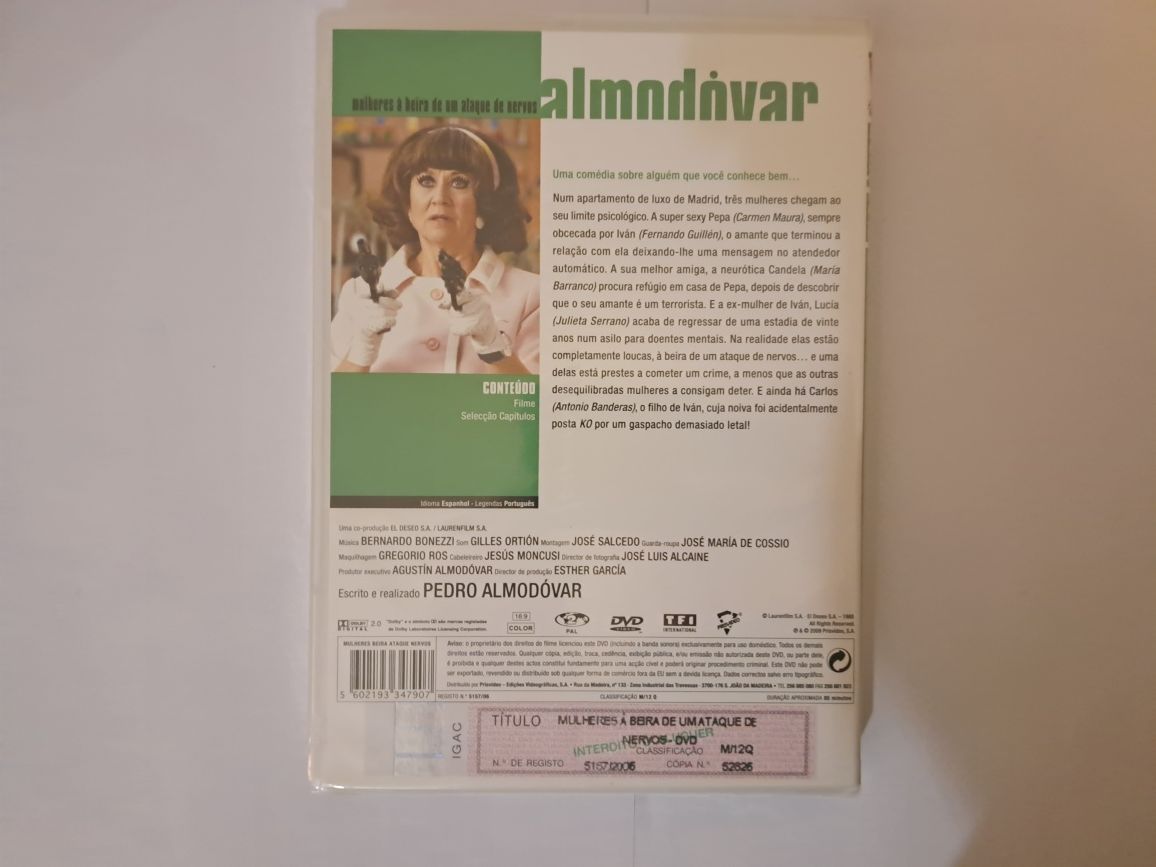 Mulheres à Beira de Um Ataque de Nervos - Pedro Almodóvar -NOVO SELADO